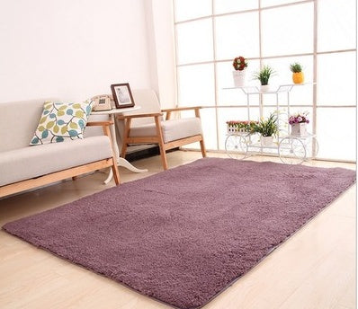 Multicolor Fluffy Living Room Carpet