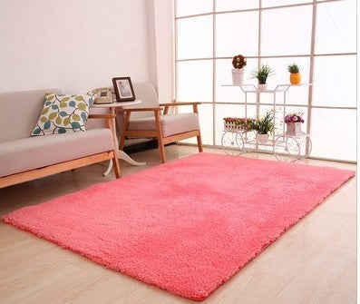 Multicolor Fluffy Living Room Carpet