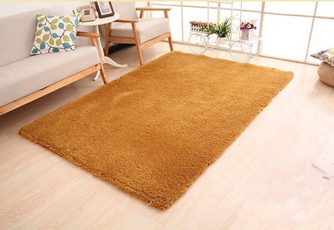 Multicolor Fluffy Living Room Carpet
