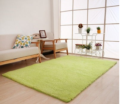 Multicolor Fluffy Living Room Carpet