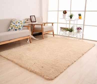 Multicolor Fluffy Living Room Carpet