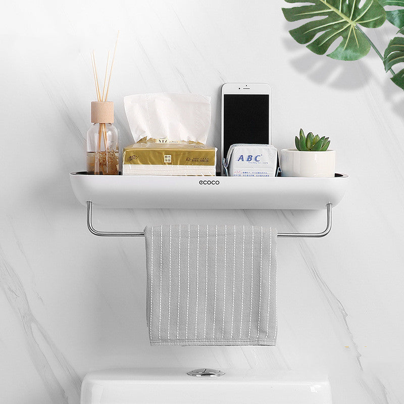 Bathroom Shelf with Hand Towel Hanger Option