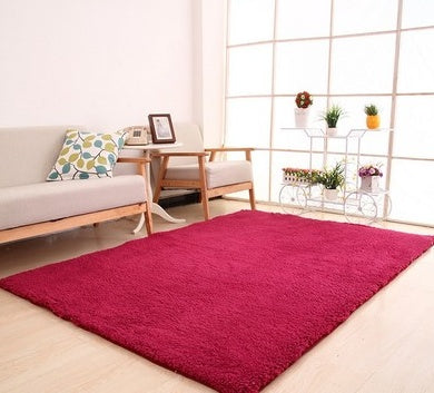 Multicolor Fluffy Living Room Carpet