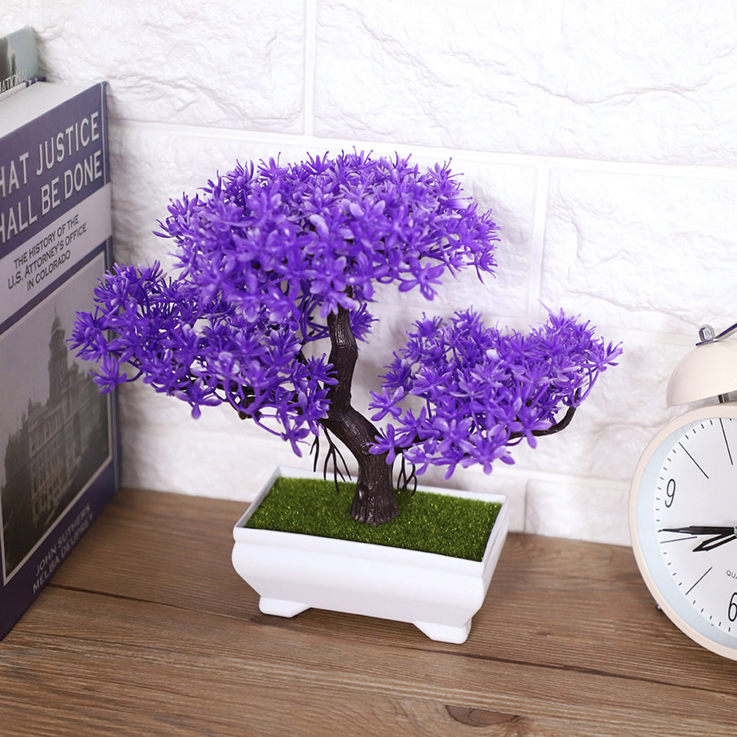 Artificial Purple Bonsai Tree