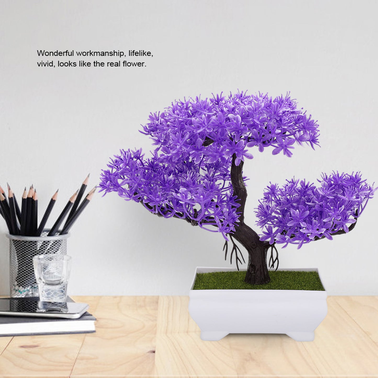 Artificial Purple Bonsai Tree